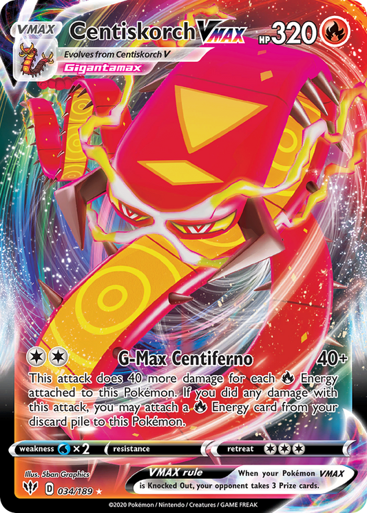 Centiskorch VMAX – Darkness Ablaze