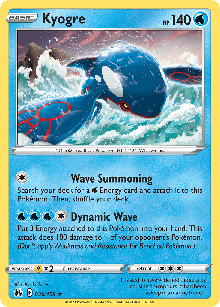 Kyogre – Crown Zenith