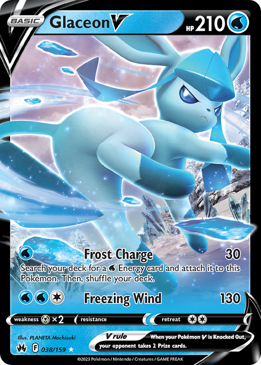 Glaceon V – Crown Zenith