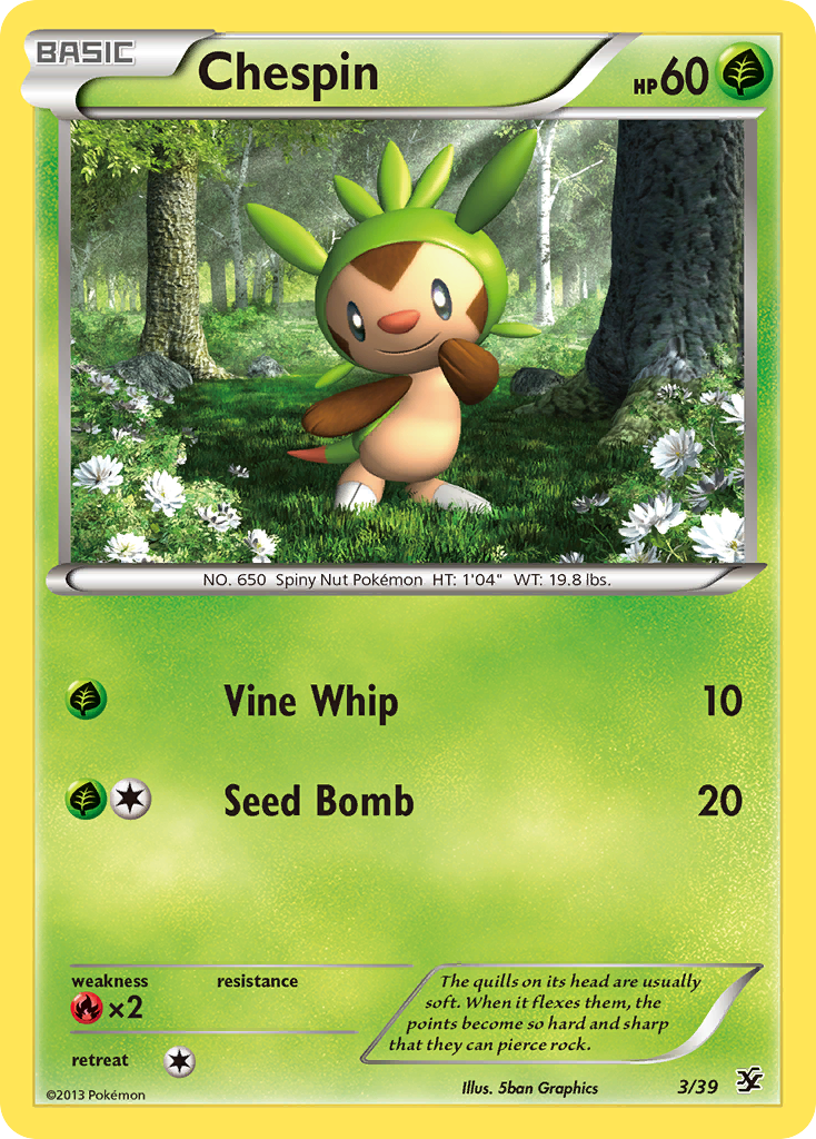 Chespin – Kalos Starter Set