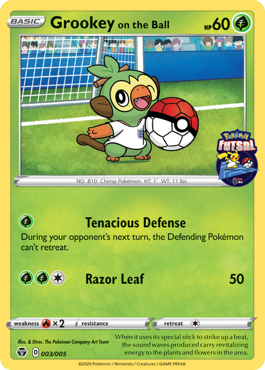 Grookey on the Ball – Pokémon Futsal Collection