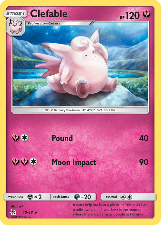 Clefable – Hidden Fates