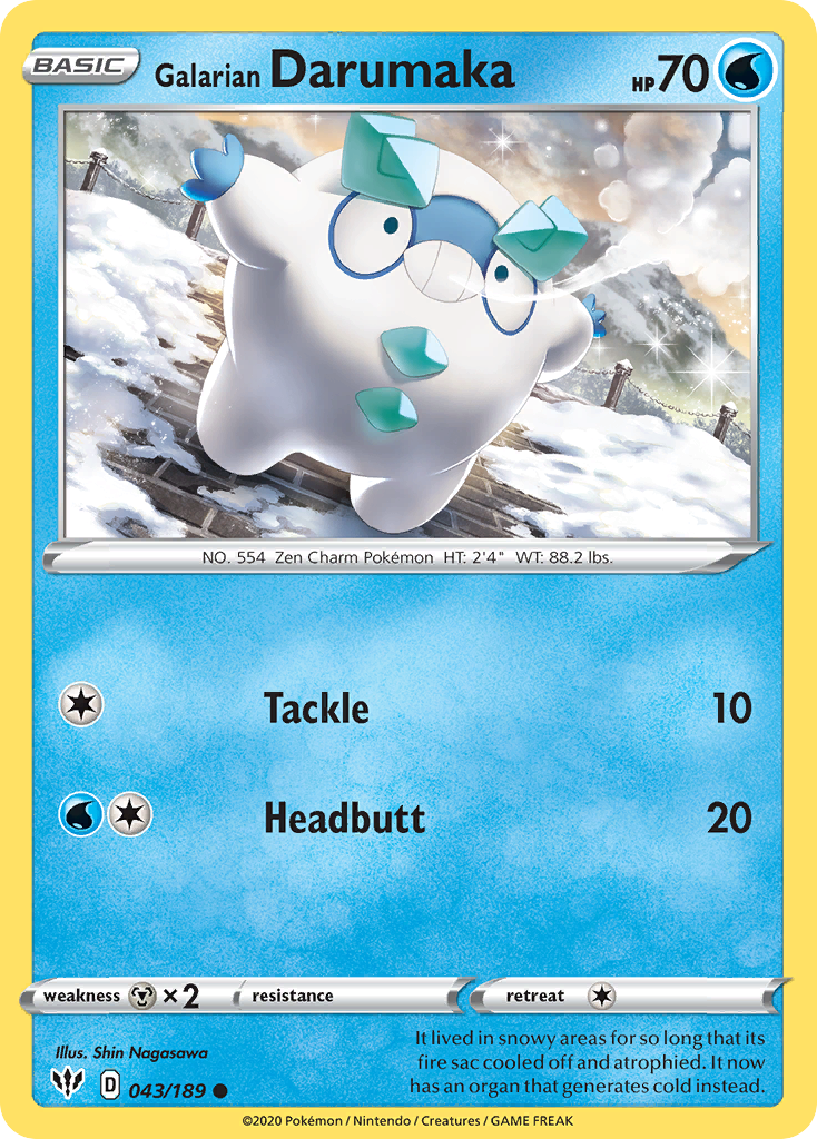 Galarian Darumaka – Darkness Ablaze