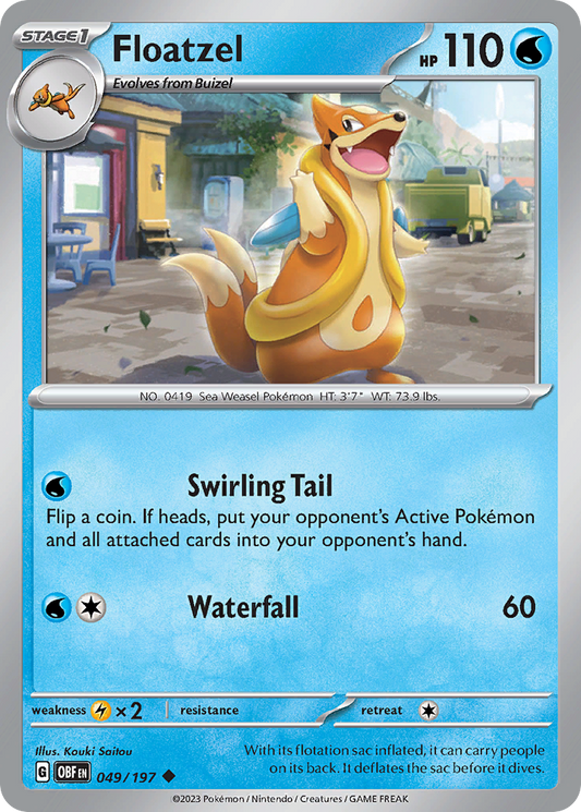 Floatzel – Obsidian Flames