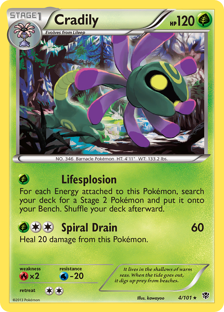 Cradily – Plasma Blast