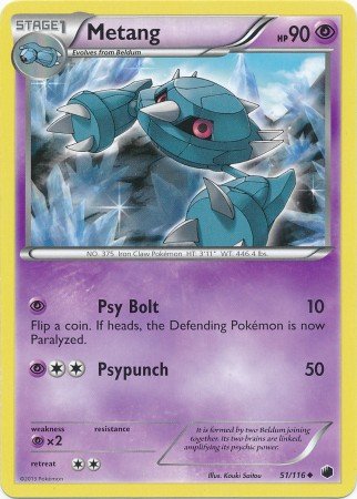 Pokemon - Metang (51/116) - Plasma Freeze