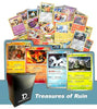 Dan123yal Treasures of Ruin TCG Random Assortment Bundle || Guaranteed Treasures of Ruin Quartet + 6 Holographic Cards + 6 High HP Cards Deck Box