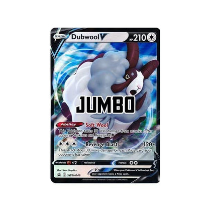 Dubwool V - Jumbo Size Pokemon Card - Champions Path - Black Star Promo SWSH049-5