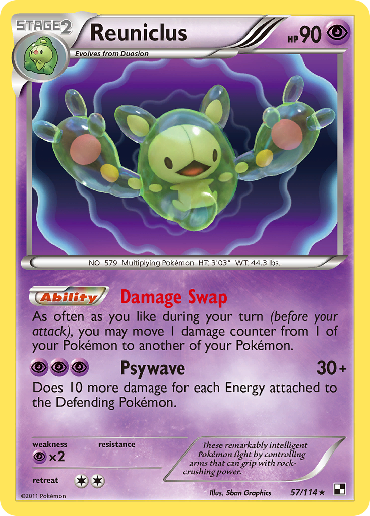 Reuniclus – Black & White