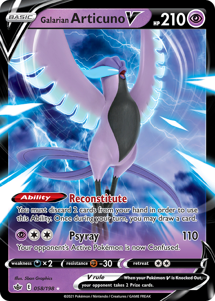 Galarian Articuno V – Chilling Reign