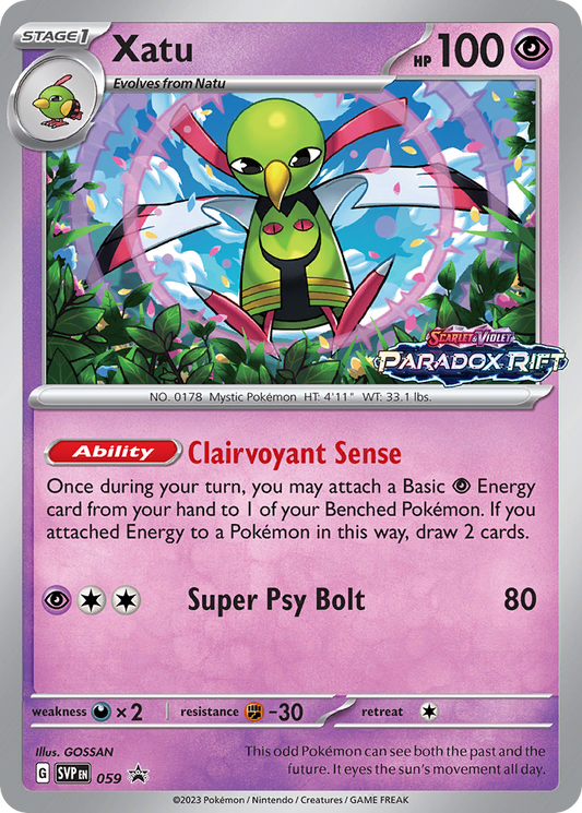 Xatu – Scarlet & Violet Black Star Promos