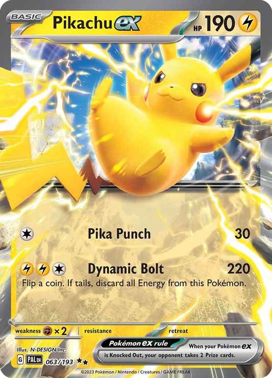 Pikachu ex – Paldea Evolved