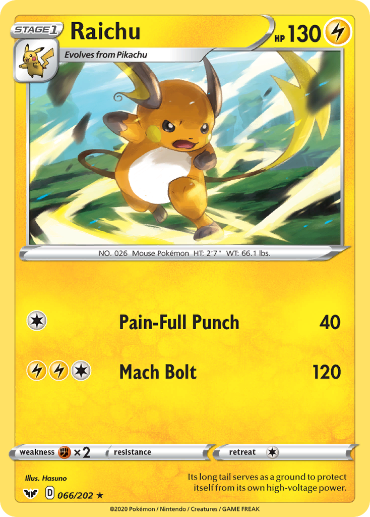 Raichu – Sword & Shield