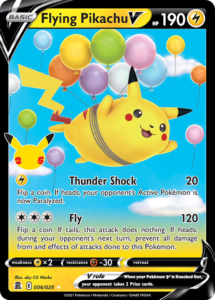 Flying Pikachu V – Celebrations