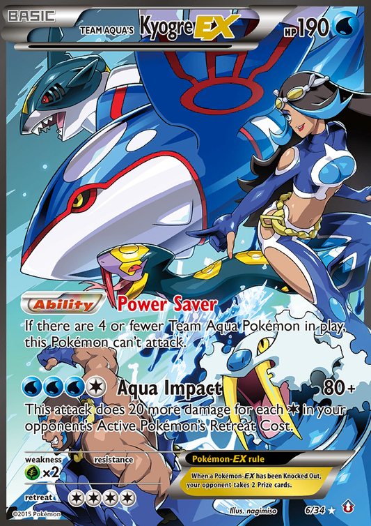 Team Aqua's Kyogre-EX – Double Crisis