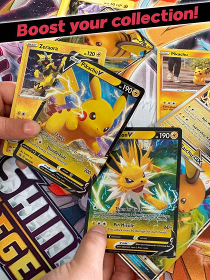 Surging Sparks Pokémon Compatible TCG Random Assortment Bundle || Guaranteed Ultra Rare + 30 Random Cards + Dan123yal Deck Box