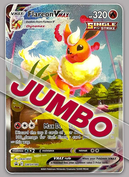 Flareon VMAX Alternate Art Jumbo Card SWSH180