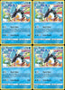 Pokemon Eiscue 044/172 - Brilliant Stars Fusion Strike Card Lot - Playset x4