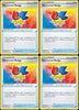 Elemental Badge 147/203 - Evolving Skies- Pokemon Trainer Card Lot - Playset x4