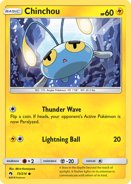 Chinchou – Lost Thunder