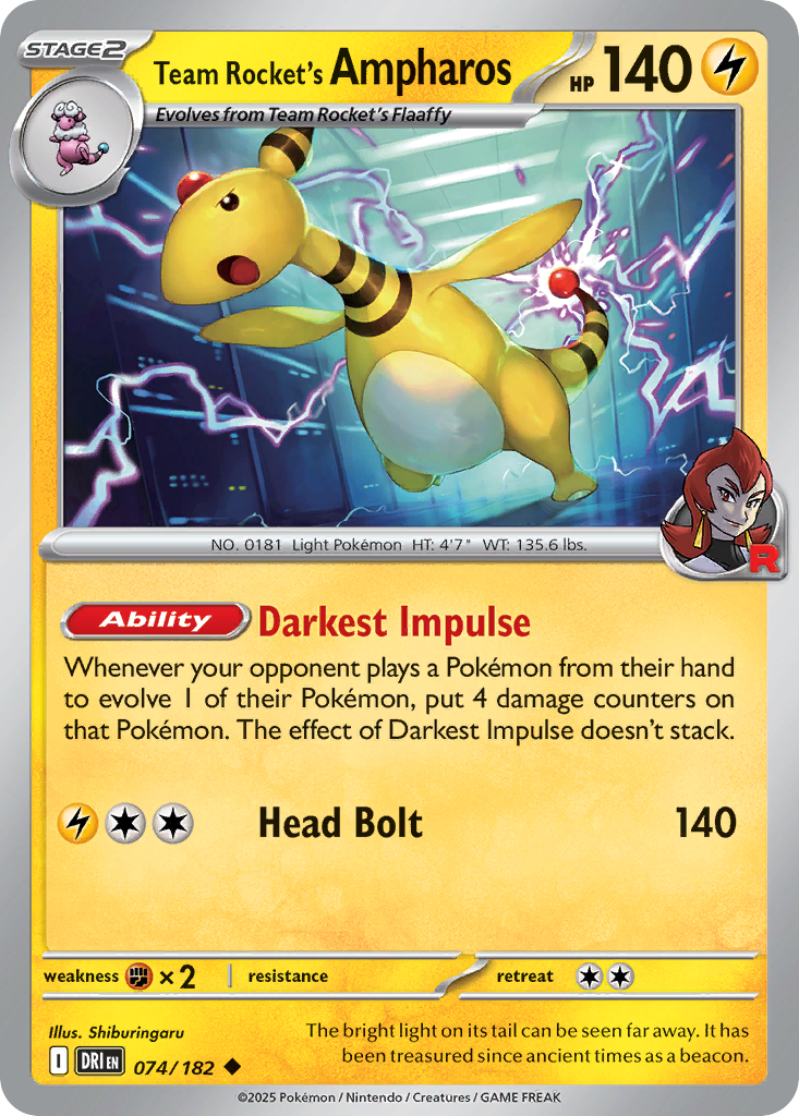 Team Rocket's Ampharos – Destined Rivals