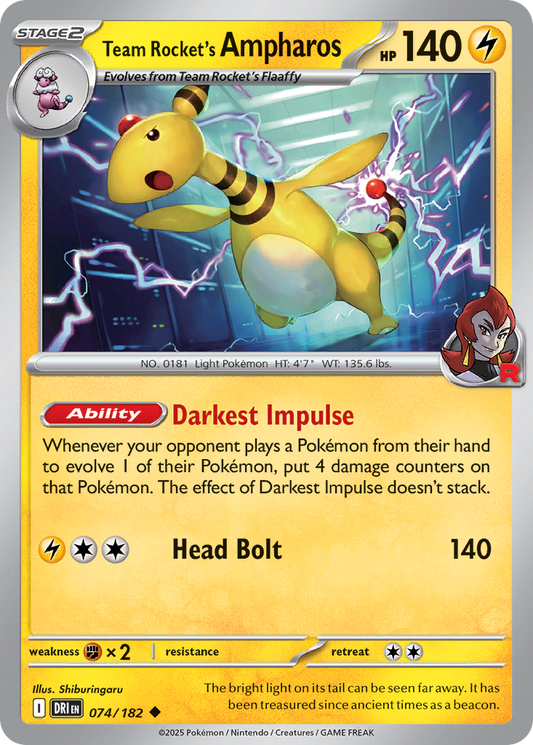 Team Rocket's Ampharos – Destined Rivals