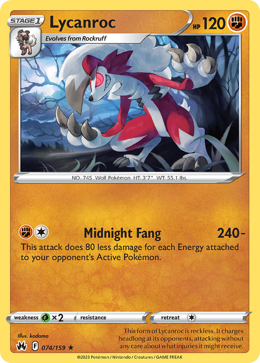 Lycanroc – Crown Zenith