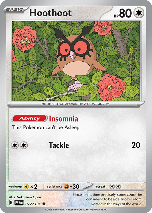 Hoothoot – Prismatic Evolutions