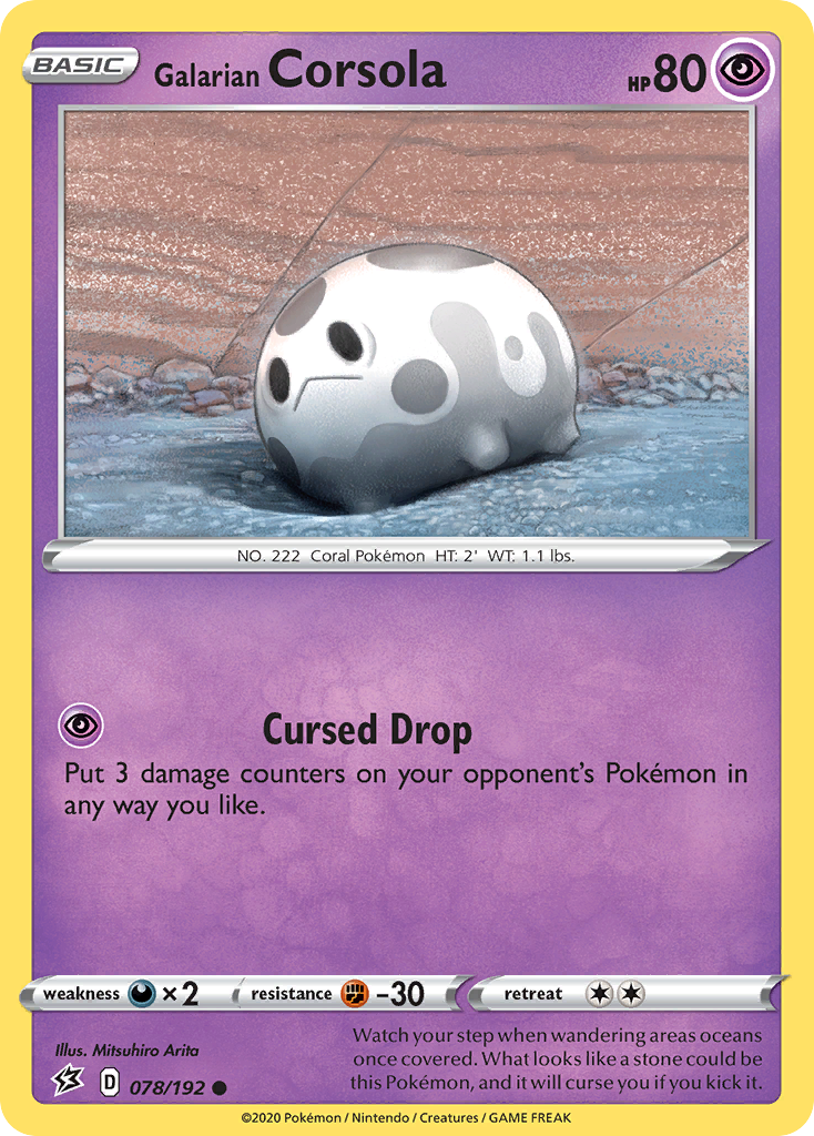 Galarian Corsola – Rebel Clash