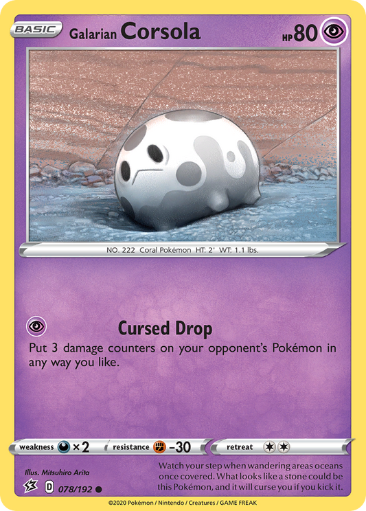 Galarian Corsola – Rebel Clash