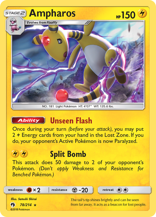 Ampharos – Lost Thunder