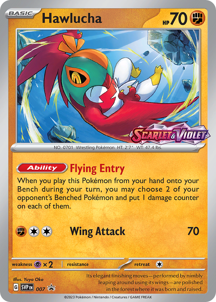 Hawlucha – Scarlet & Violet Black Star Promos
