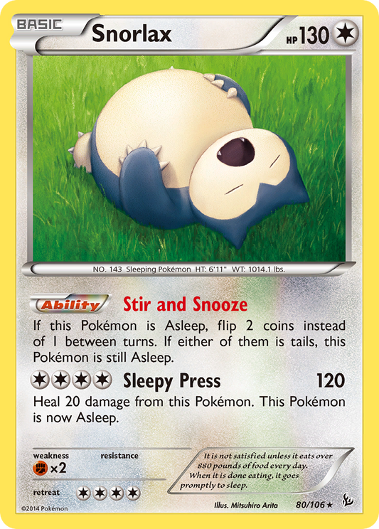 Snorlax – Flashfire
