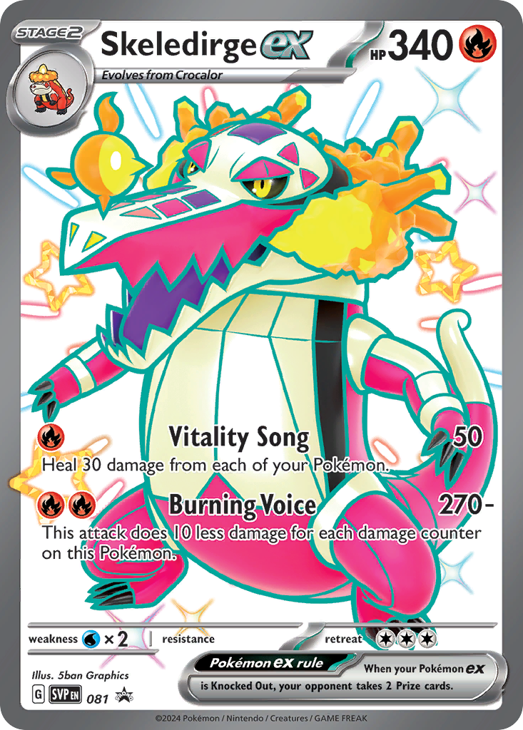Skeledirge ex – Scarlet & Violet Black Star Promos