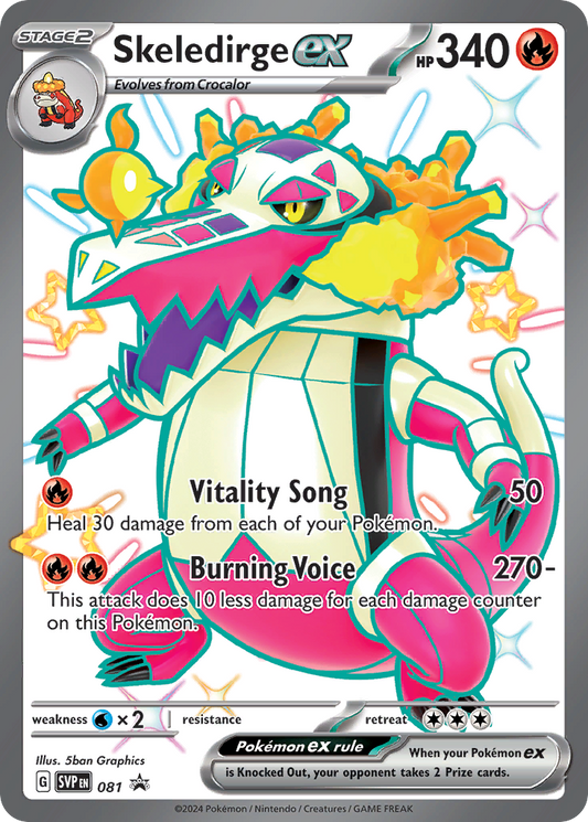 Skeledirge ex – Scarlet & Violet Black Star Promos
