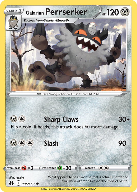 Galarian Perrserker – Crown Zenith