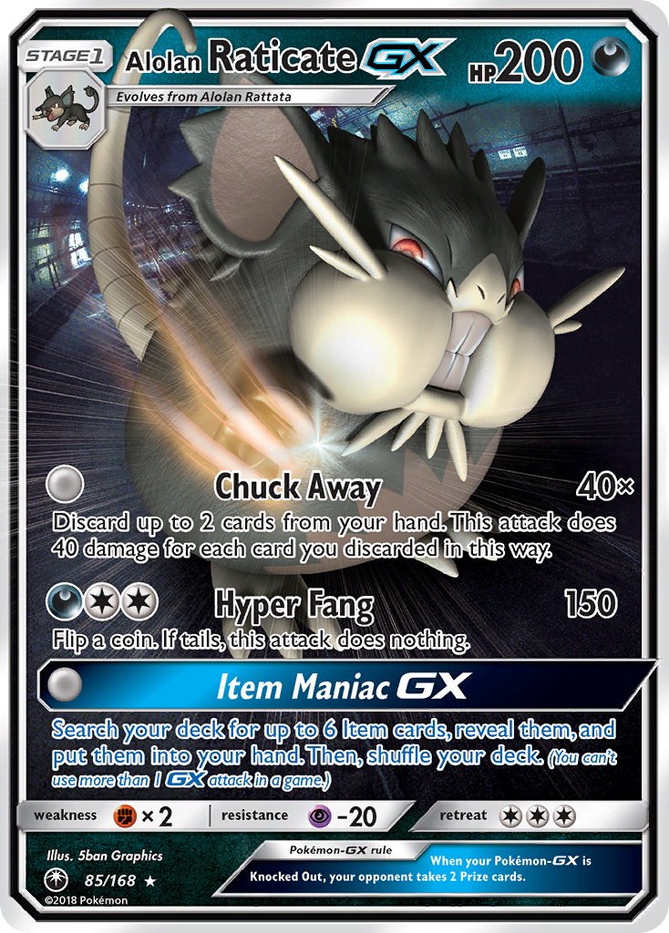 Alolan Raticate-GX – Celestial Storm