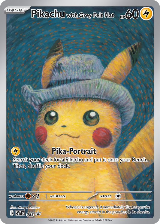 Pikachu with Grey Felt Hat – Scarlet & Violet Black Star Promos