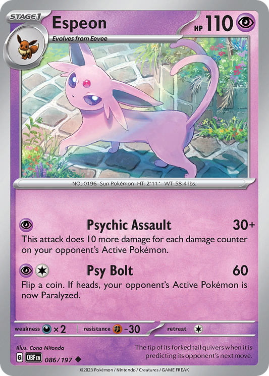 Espeon – Obsidian Flames