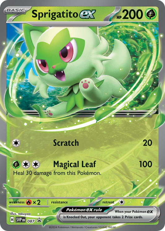Sprigatito ex – Scarlet & Violet Black Star Promos