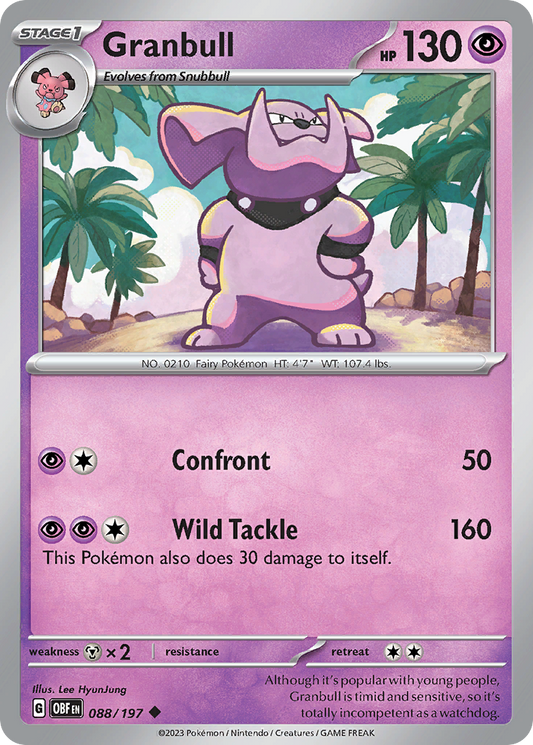 Granbull – Obsidian Flames