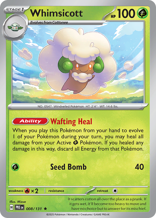 Whimsicott – Prismatic Evolutions