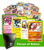 Dan123yal Forces of Nature TCG Random Assortment Bundle || Guaranteed Forces of Nature Quartet + 6 Holographic Cards + 6 High HP Cards Deck Box