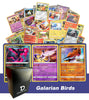 Galarian Birds TCG Random Assortment Bundle || Guaranteed Galarian Bird Trio + 6 Holographic Cards + 6 High HP Cards + Dan123yal Deck Box