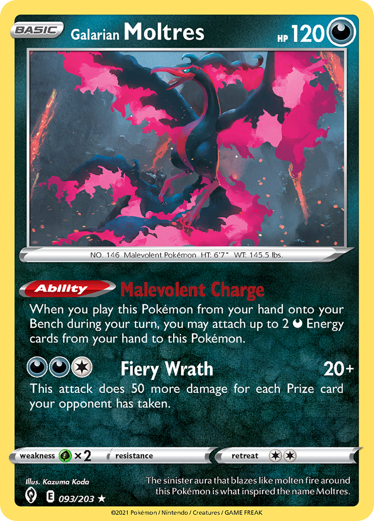 Galarian Moltres – Evolving Skies