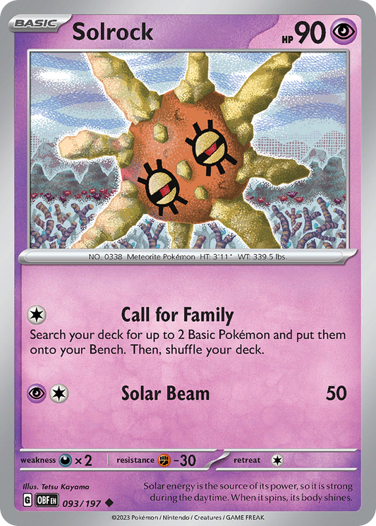 Solrock – Obsidian Flames