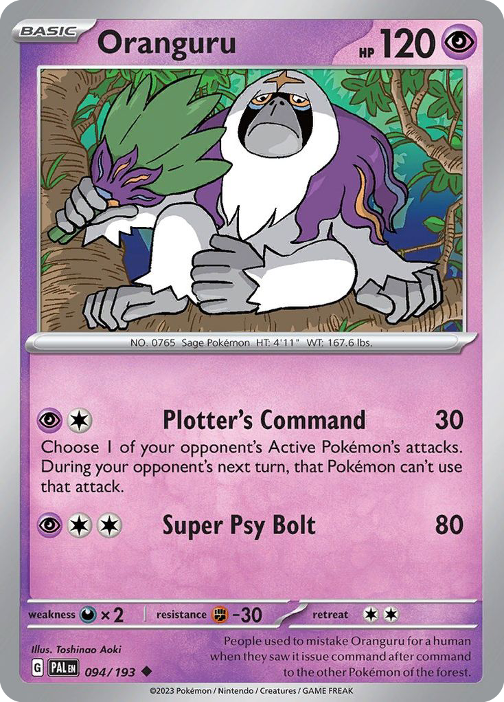 Oranguru – Paldea Evolved