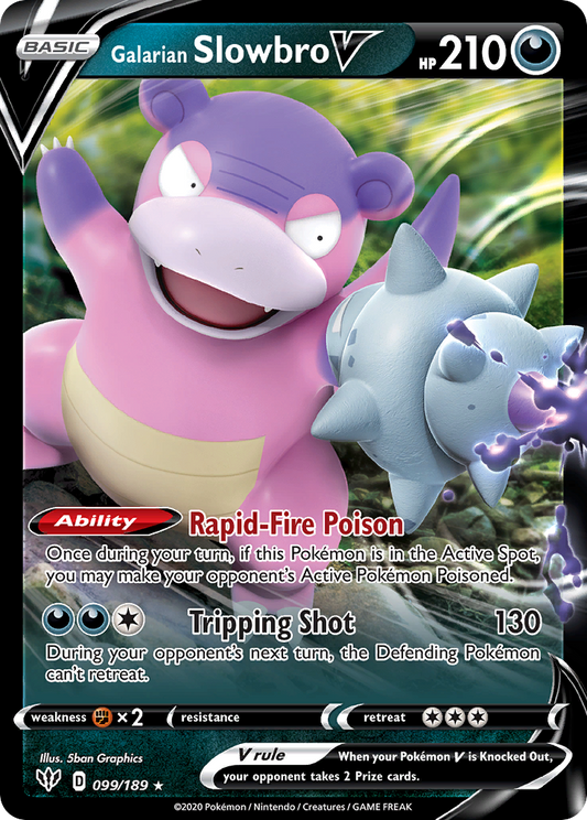 Galarian Slowbro V – Darkness Ablaze