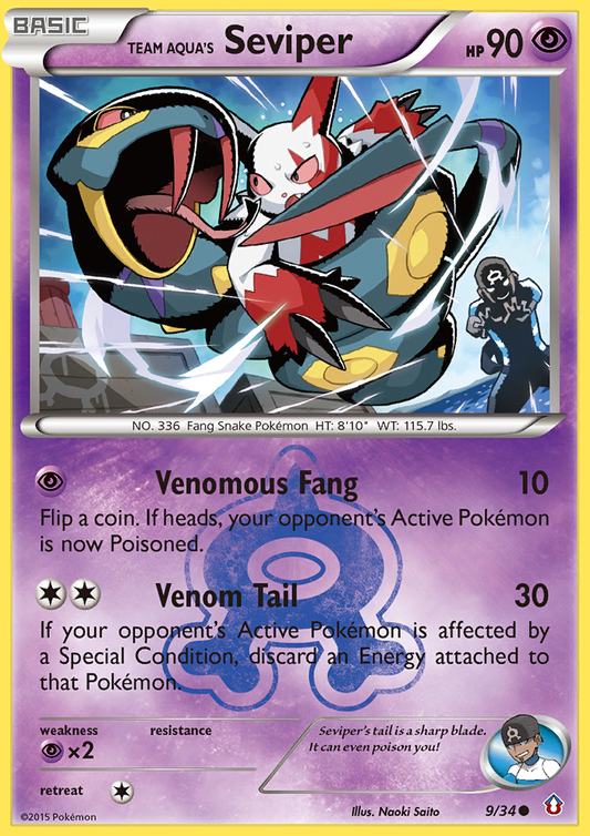 Team Aqua's Seviper – Double Crisis