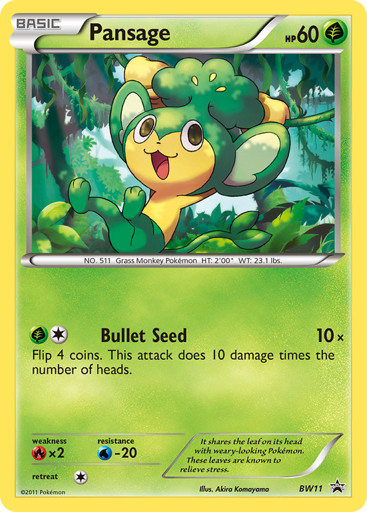 Pansage – Black & White Promos
